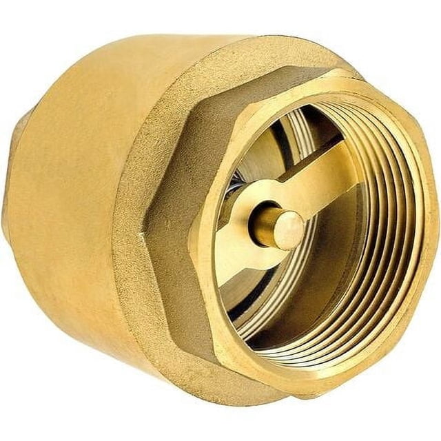 Válvula antirretorno Dinheiro de 1,2 pulgadas de latón resistente, resistente al óxido y al agua para bomba, fuente, lavadora, jardín, colillas de lluvia, barril