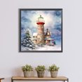 thumbnail image 4 of 5D bricolaje taladro redondo completo diamante pintura Navidad faro decoración del hogar (A3159) FLhrweasw Nuevo, 4 of 9
