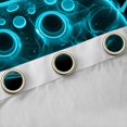thumbnail image 4 of Manfei Teens Game Console Black Out Curtains, Black Cyan Neon Gradient Curtains Pack of 2 (42x63 Each), Modern Video Game Lover Bedroom Curtains, Window Curtains Decor, 4 of 6