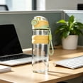 thumbnail image 4 of Sports Water Bottle with Mist Spray - 2-in-1 BPA-Free Drinking Bottle with Misting Function - Leak Proof Hydration Bottle for Gym - 1 Bottle - Yellow, 4 of 6