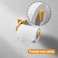 thumbnail image 5 of 2 piezas de soporte para papel higiénico, soporte cuadrado de acero inoxidable para rollo de baño y soporte para papel higiénico montado en la pared, 5 of 5