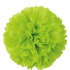 Unique Industries Green 16" Asymmetrical Shaped Tissue Paper Hanging Pom Poms