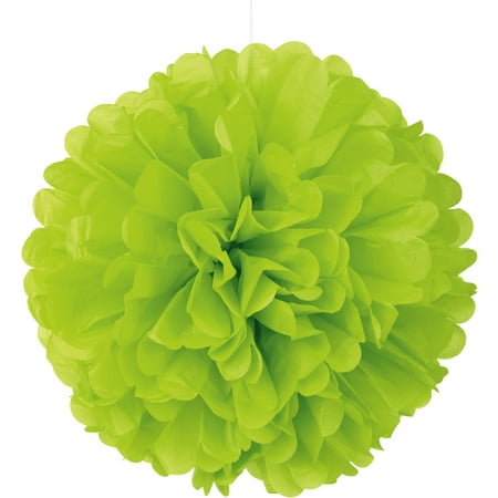 - Tissue Paper Pom Pom, 16 in, Neon Green, 1ct