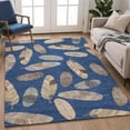 thumbnail image 6 of Addison Rugs Chantille Indoor/Outdoor Transitional Botanical Navy Machine Washable Rectangle Rug, 10' x 14', 6 of 8