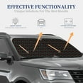 thumbnail image 2 of Lsque Red Poker 2 PCS Windshield Sun Shade | CarFoldable Window Covers | Car Accessories Reflect UV for Universal Cars SUV Truck | Small, 2 of 7