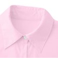 thumbnail image 7 of TKLPEHG Long Sleeve Tops for Women Lapel Button Shirt Loose Fashion Solid Color Lightweight Casual Fall Tops Comfy Blouses Pullover (Pink,M), 7 of 7