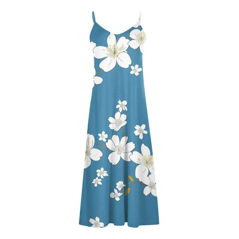 gbyLJF Plaid Pinafore Dress for Women Wrap Dress Full Length Dress for  Women Prom Dress 2024 A01_Light Blue L - Walmart.com