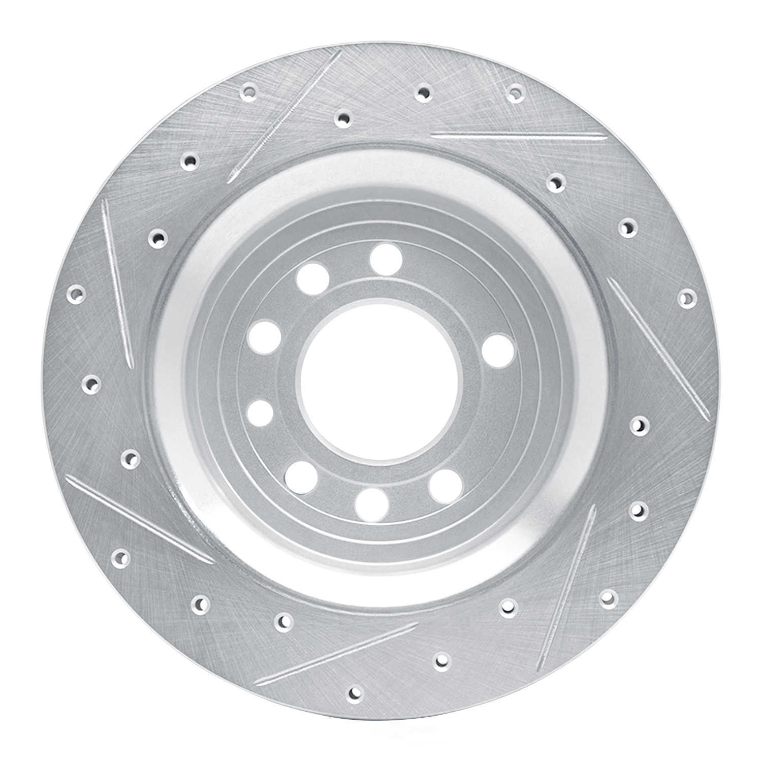 Dynamic Friction Company 631-65020R DFC Brake Rotor - Drilled And Slotted - Silver
