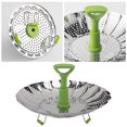 thumbnail image 4 of Stainless Steel Vegetable Steaming Basket Stainless Steel Steaming Basket Vegetable Folding Steaming Basket Vegetable Steaming Basket Stainless Steel Folding Steaming Basket, 4 of 8