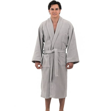 Alpine Swiss Aiden Mens Cotton Terry Cloth Bathrobe Shawl Collar Velour Spa (Best Mens Terry Cloth Robe)