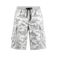 thumbnail image 4 of XAOFW Men's Cargo Pants With Camouflage Print Outdoor Shorts Loose Fit Casual Hiking Work Shorts Trendy Bottoms L, 4 of 8