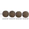 thumbnail image 3 of DecMode Brown 4" Handmade Decorative Ball Jute Orbs & Vase Filler (4 Count), 3 of 7