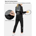 thumbnail image 4 of Womens UPF 50+ Tracksuit, Water Resistant Reflective for Hiking Running Black/Gray XS, 4 of 8