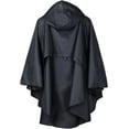 thumbnail image 4 of YOUI-GIFTS Women's Waterproof Packable Batwing-Sleeved Raincoat Rain Poncho Jacket Coat Hooded for Adults with Pockets, 4 of 8