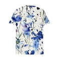 thumbnail image 6 of Women Tops Summer 2024 Casual Short Sleeve T Shirts Loose Soft V Neck Solid Color Basic Tunics Blouse Lightweight Breathable Ladies Going Out Tops Daily Wear Tees Work Blouses, 6 of 6