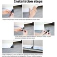 thumbnail image 5 of (Negro) 2 protectores de esquinas de puerta de coche de PVC, protecciones antiarañazos para esquinas de puertas de coche, cubierta decorativa anticolisión para parte delantera de vehículo universal, 5 of 5
