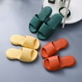 thumbnail image 4 of Bathroom Slippers Solid Color: Simple Thick Sole Household Sandals Shower Slides, 4 of 5
