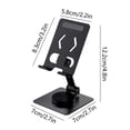 thumbnail image 3 of Wzzjkit Metal Phone Stand Desktop Multifunctional Rotatable Folding Decompression Support Stand Tablet Drama Phone Stand, 3 of 6