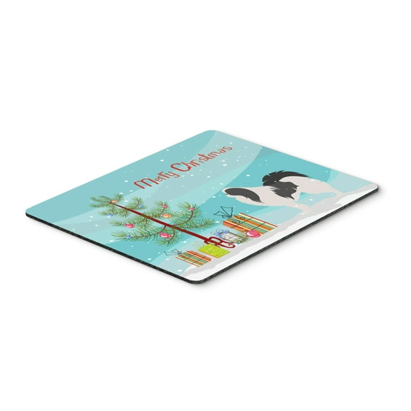 Japanese Chin Merry Christmas Tree Mouse Pad Hot Pad or Trivet
