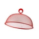 thumbnail image 2 of Malla metálica para cubrir alimentos, carpa, sombrilla, malla reutilizable para picnic al aire libre, red para cubrir alimentos, mantiene alejadas las Rojo 30cm, 2 of 9