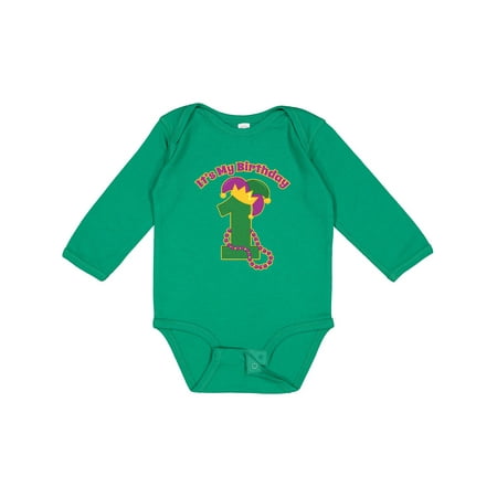 

Inktastic Mardi Gras 1st Birthday Gift Baby Boy or Baby Girl Long Sleeve Bodysuit