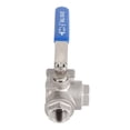 thumbnail image 3 of Stainless Steel Ball Valve Three way DN15 Internal Thread, Made of Stainless Steel, Anti rust, Durable, Versatile, Easy to Install, Suitable for Water, Oil, Steam, 3 of 8