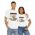 thumbnail image 6 of DJH Apparel | Baltimore: I LOVE MY TEAM Sports Unisex T=shirt, 6 of 6