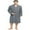 Iron Gray, variant on U2SKIIN Mens Cotton Blend Robes, Lightweight Soft Spa Knit Bathrobe for Men,(Black,L/XL)