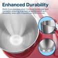 thumbnail image 3 of Stainless Steel Mixer Bowl for KitchenAid 4.5–5 Quart Tilt-Head Stand Mixers – Replacement Mixing Bowl, Compatible with Artisan & Classic Series – by MMOBIEL, 3 of 4