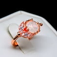 thumbnail image 4 of Sedona Statement Ring Created Fire Opal Leaf Design Womens Ginger Lyne Collection, 4 of 4