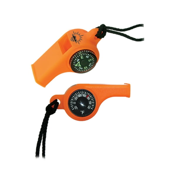 Compass, Dial Thermometer, Whistle Combo