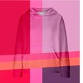 thumbnail image 4 of Mercatoo Kids' Hoodies Youth Girls Color Blocking Hooded Sweatshirt with Pocket Pullover Long Sleeve Tops Sweater, 4 of 7