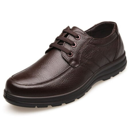 

Newly Men Work Shoes Lace-Up Chef Kitchen Working Flats Office Male Formal Shoes