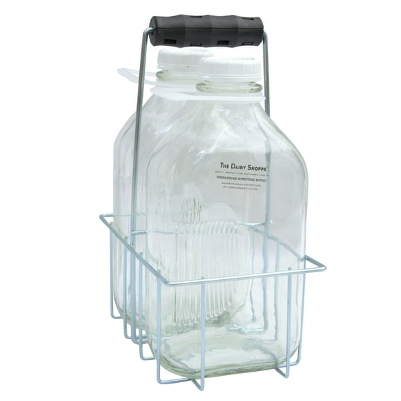 2 Cell Wire Milk Bottle Carrier for 64 Oz Bottles