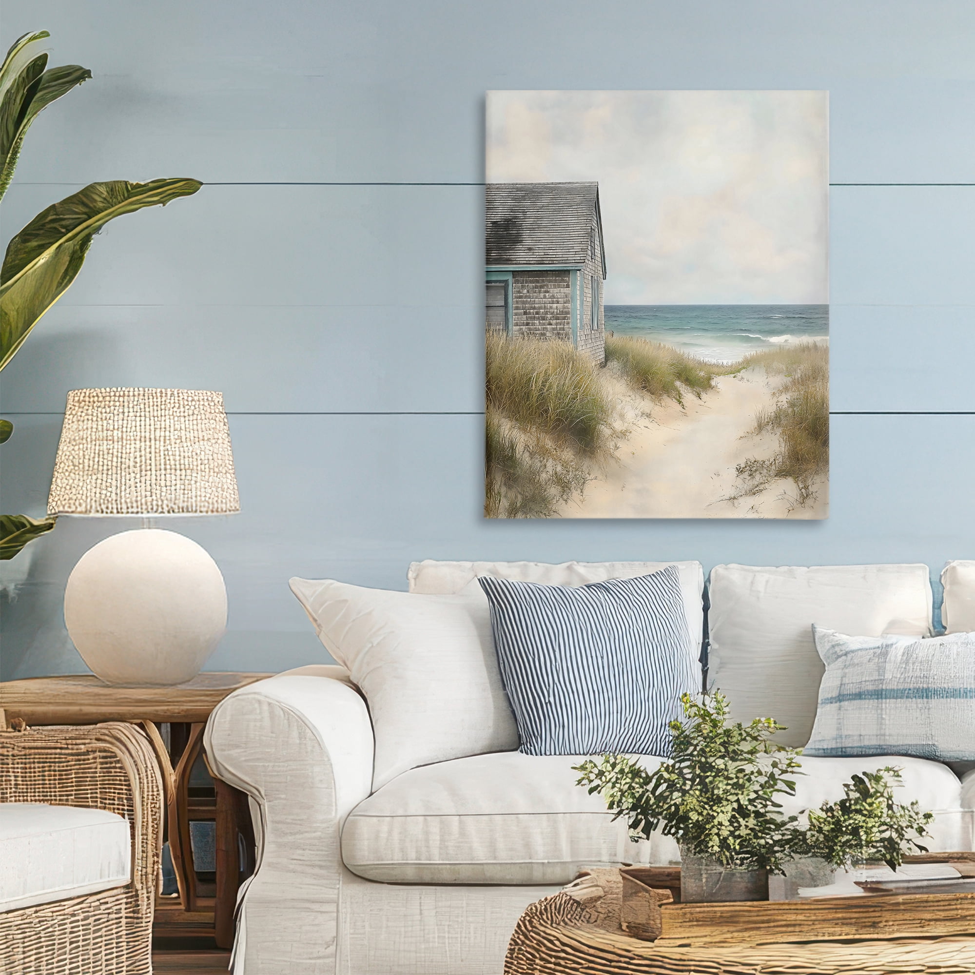 Stupell Industries Oceanfront Cottage on Dune Path Canvas Wall Art, design by Creative Studio