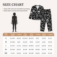 thumbnail image 4 of Fotbe Skull bird bat spider Conjunto de Pijama de Manga Larga para Mujer con Estampado, Ropa de Dormir de 2 Piezas, Conjunto de Casa Suave y Cómodo con Bolsillos-X-Large, 4 of 7