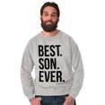 thumbnail image 4 of Best Son Ever Relatives Family Men's Big & Tall Crewneck Sweatshirt Brisco Brands 4X, 4 of 5