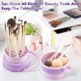 thumbnail image 3 of Apricot Silicone Brush Cleaner and Drying Rack with Detachable Handle for Effective Makeup Tool Storage, 3 of 8