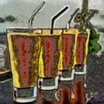 thumbnail image 2 of Bolokofsky, Ronald 15x15 Black Ornate Wood Framed with Double Matting Museum Art Print Titled - Cocktails II, 2 of 4