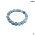 thumbnail image 1 of Bracelet Perles Rondes Lisses en Apatite Bleue Naturelle Authentique Phosphorite Q6G7, 1 of 6