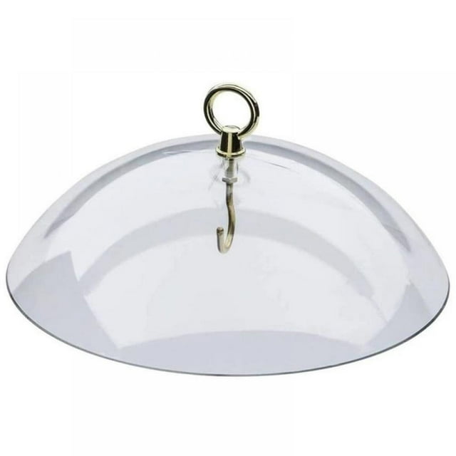 YOPTOP 10” Clear Plastic Weather Guard and Squirrel Baffler for Wild Bird Feeders (Clear),clear