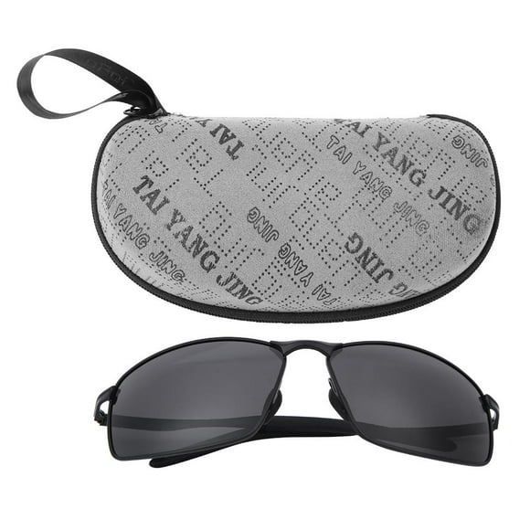 Fashionable Beautiful Polarized Men Change Color Sunglasses Night Vision Protection Glasses(Black Frame Black Gray Lens )