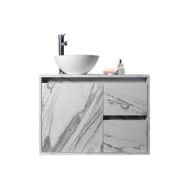 Gabinete Para Baño CALYPSO Con Ovalin Y Llave Minimalista