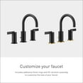thumbnail image 3 of Moen T6222 Brass Matte Black Bathroom Faucet, 3 of 6