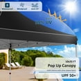 thumbnail image 6 of SANOPY 10'x20' Ez Pop up Canopy Party Tent with 6 Sidewalls, Waterproof and Sun Shelter Heavy Duty Canopy for Market with Carry Bag, Black, 6 of 8