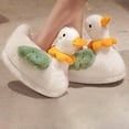 thumbnail image 5 of Women Duck Shape Plush pers Floor Non Fuzzy Animal pers for, 5 of 8
