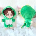 thumbnail image 5 of Niannyyhouse Traje de Dinosaurio 20 cm (7,8 Pulgadas) Ropa de muñeca de Felpa Mono Zapato Conjunto de 2 Piezas Pijama Verde (Verde), 5 of 5
