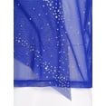 thumbnail image 5 of Zaldita Mens Latin Dance Shirt Long Sleeve Shiny Rhinestones Ballroom Dance Shirts Tops Royal Blue XL, 5 of 6