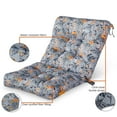 thumbnail image 5 of Classic Accessories Vera Bradley by  Patio Cushion Seat/Back, 41 Inch Rain Forest Leaves Blue, 5 of 5