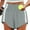 Gray, variant on Olyvenn Stylish Trendy Sweat Shorts Women Elastic Waist Contrast Binding Athletic Workout Tennis Shorts Sporty Booty Shorts Black XXL